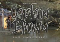 Captain Brown Font - Featured Image