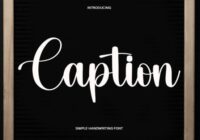 Caption Font - Featured Image