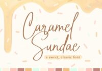 Caramel Sundae Font - Featured Image