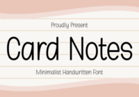 Card Notes Font - Featured Image