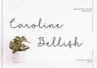 Caroline Bellish Font - Featured Image