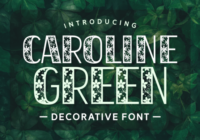 Caroline Green Font - Featured Image