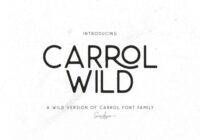 Carrol Wild Font - Featured Image