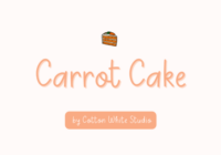 Carrot Cake Font - Featured Image