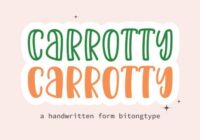 Carrotty Font - Featured Image