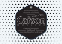 Carson Outline Font - Featured Image