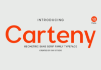 Carteny - Geometric Sans Family Font - Featured Image