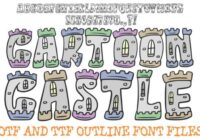 Cartoon Castle History Medieval Letters Font - Featured Image