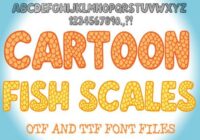 Cartoon Fish Scales Font - Featured Image