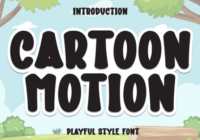 Cartoon Motion Font - Featured Image