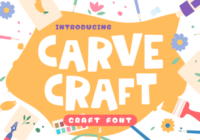 Carve Craft Font - Featured Image