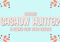 Cashuw Nutter Font - Featured Image