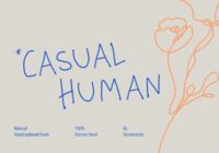 Casual Human Font - Featured Image