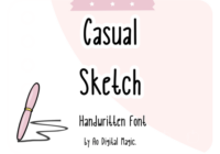 Casual Sketch Font - Featured Image