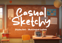 Casual Sketchy Font - Featured Image