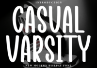 Casual Varsity Font - Featured Image