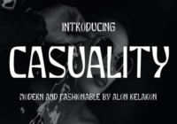 Casuality Font - Featured Image