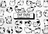 Cat Cute Font - Featured Image