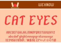 Cat Eyes Font - Featured Image