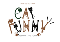 Cat Funny Font - Featured Image