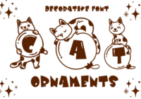 Cat Ornaments Font - Featured Image