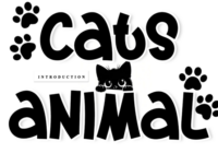 Cats Animal Font - Featured Image