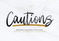 Cautions Font - Featured Image