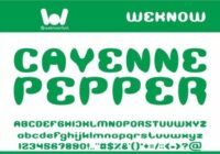Cayenne Pepper Font - Featured Image