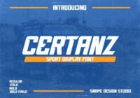 Certanz Font - Featured Image