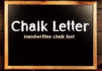 Chalk Letter Font - Featured Image