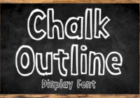 Chalk Outline Font - Featured Image
