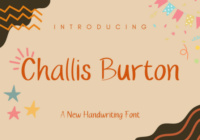 Challis Burton Font - Featured Image