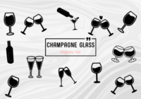 Champagne Glass Font - Featured Image