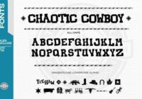 Chaotic Cowboy Font - Featured Image