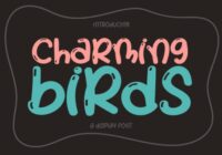 Charming Birds Font - Featured Image