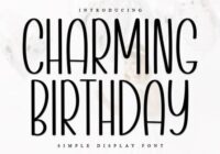 Charming Birthday Font - Featured Image
