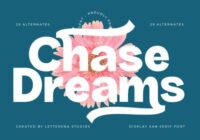 Chase Dreams Font - Featured Image