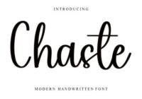 Chaste Font - Featured Image