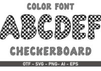 Checker Board Font - Featured Image