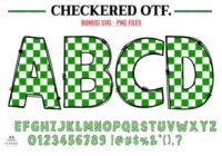 Checkered Green Font - Featured Image