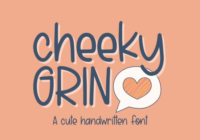 Cheeky Grin Font - Featured Image