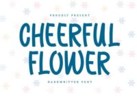 Cheerful Flower Font - Featured Image