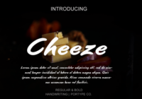 Cheeze Font - Featured Image
