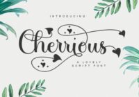 Cherrious Script Font - Featured Image