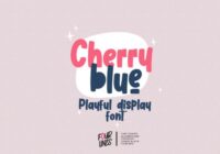 Cherry Blue Font - Featured Image