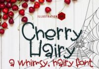 Cherry Hairy Font - Featured Image