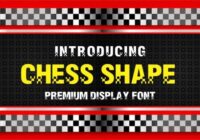 Chess Shape Font - Featured Image