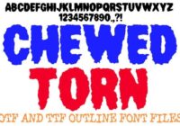 Chewed Torn Font - Featured Image