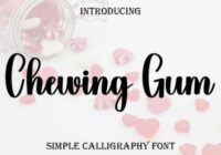 Chewing Gum Font - Featured Image