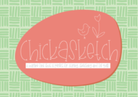 Chick a Sketch Font - Featured Image